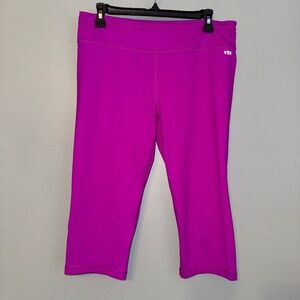 Victoria’s Secret VSX Sexy Sport Magenta Knockout Crop Leggings Size Large